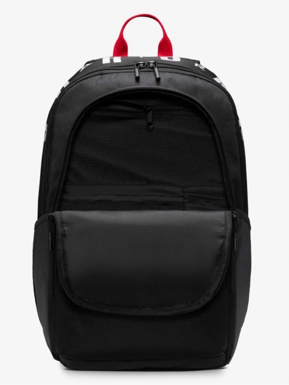 Jordan Black Backpack with Red Accents and White Jumpman